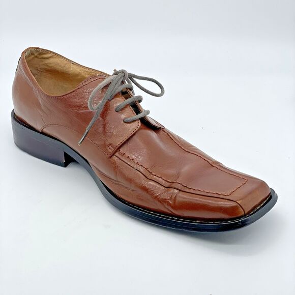 Borgesi Beverly Hills Collection Dress Shoes Men’s US 9 Brown Leather Lace Up main image 11